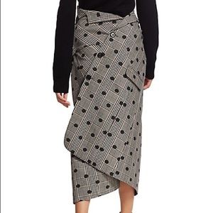 MONSE PLAID WOOL/COTTON SKIRT SIZE 6